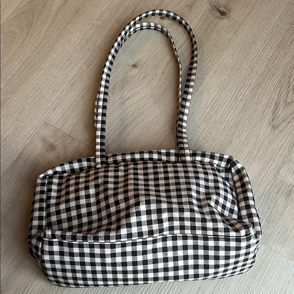 Baggu Gingham Nylon Bowler Bag